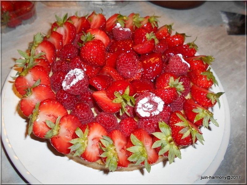 Tarte Aux Fraises Et Framboises